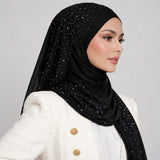Black Studded Hijab