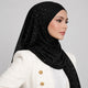 Black Studded Hijab