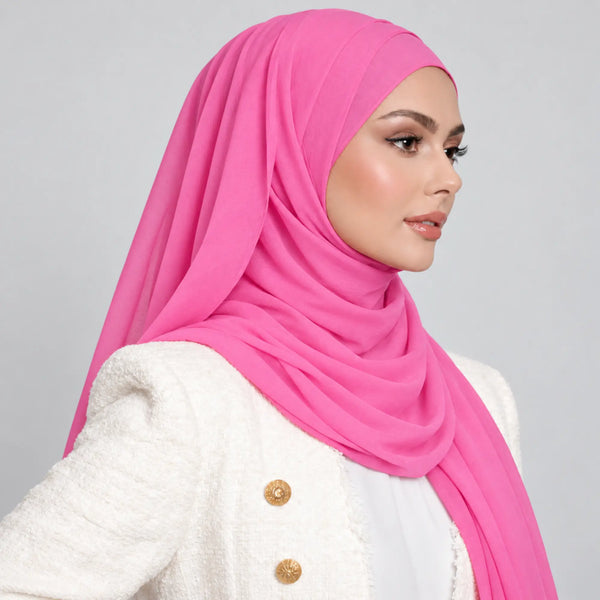 Bubble Gum Premium Chiffon Hijab