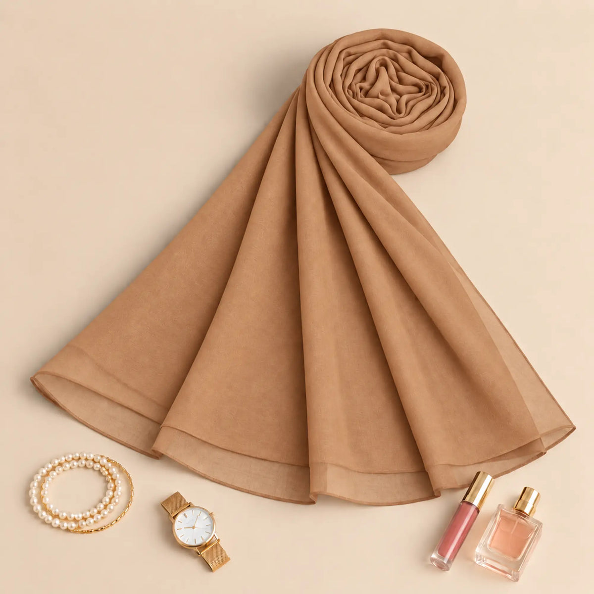 Champagne Gold Premium Chiffon Hijab