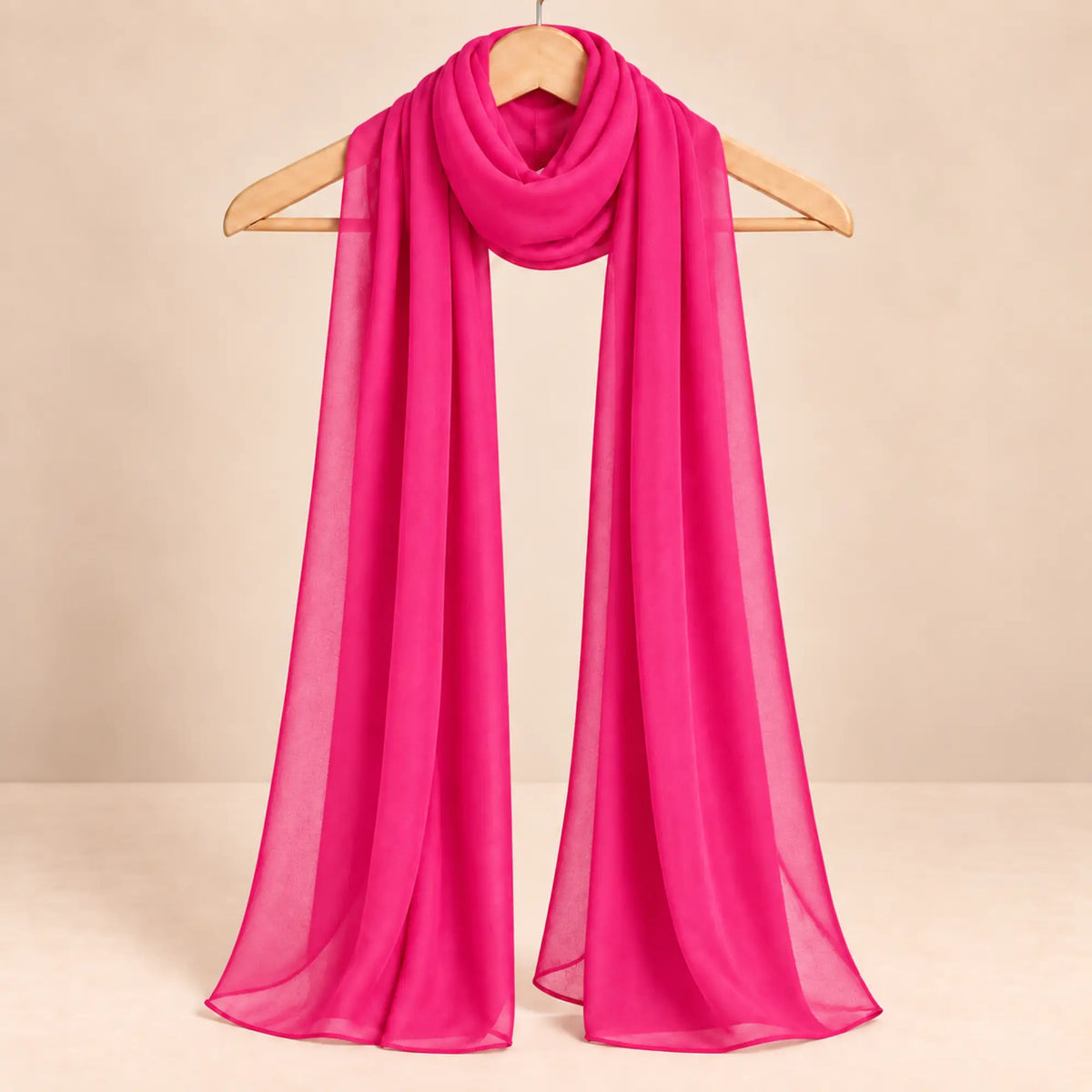 Royal Fuchsia Pink Premium Chiffon Hijab