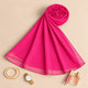 Royal Fuchsia Pink Premium Chiffon Hijab
