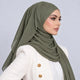 Olive Green Premium Chiffon Hijab