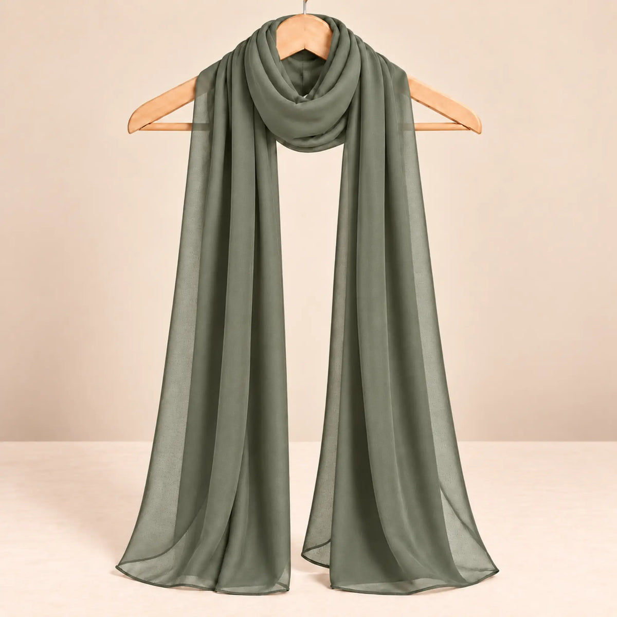 Olive Green Premium Chiffon Hijab