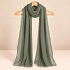 Olive Green Premium Chiffon Hijab