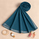 Teal Premium Chiffon Hijab