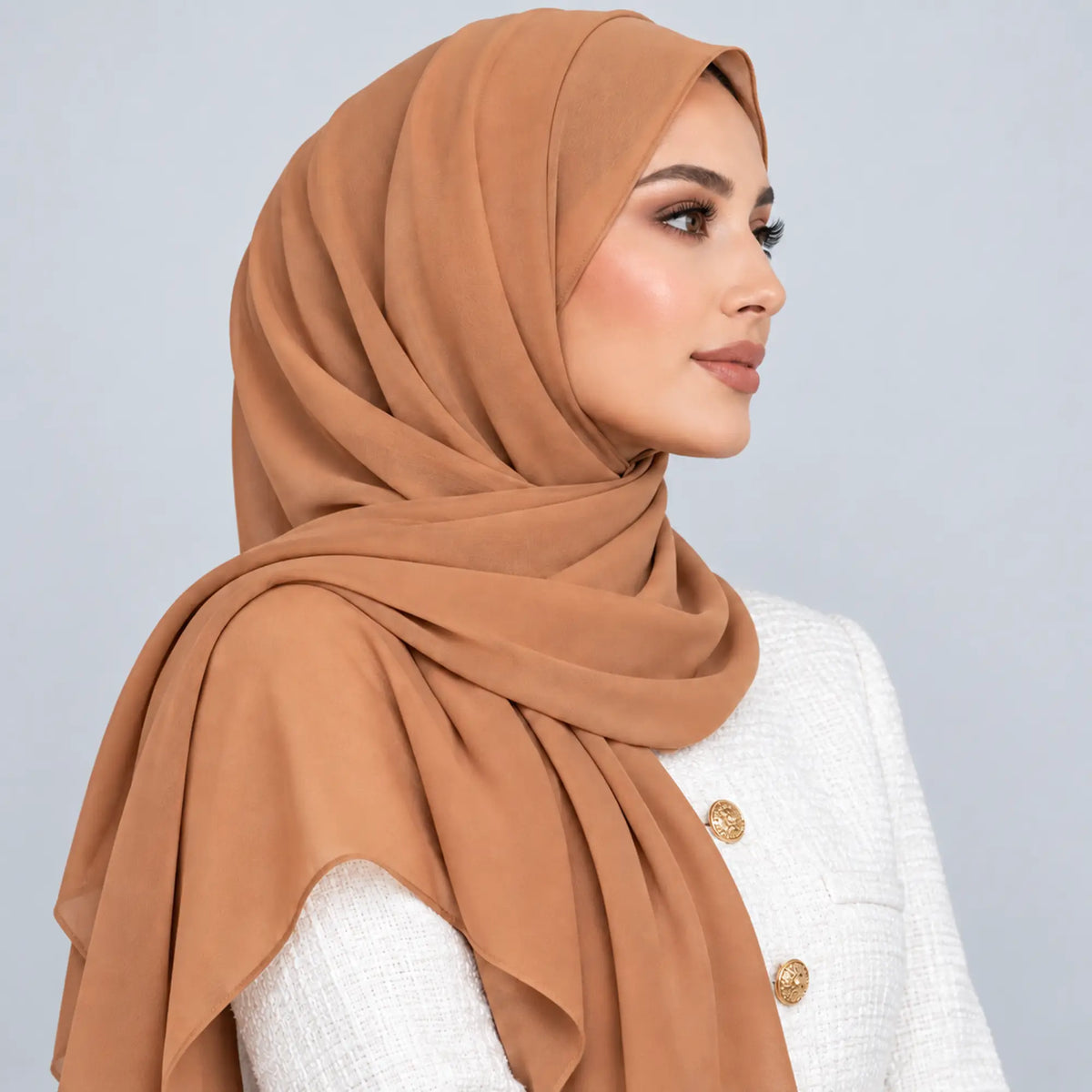Camel Gold Premium Chiffon Hijab