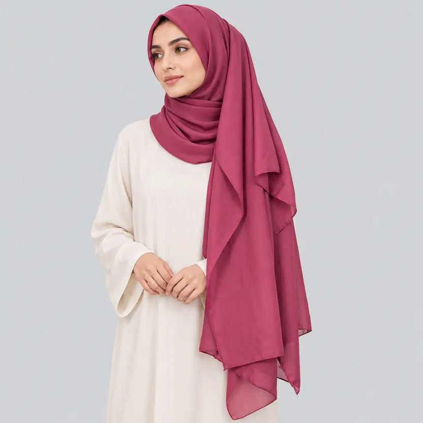 Dusky Rose Premium Chiffon Hijab Main image