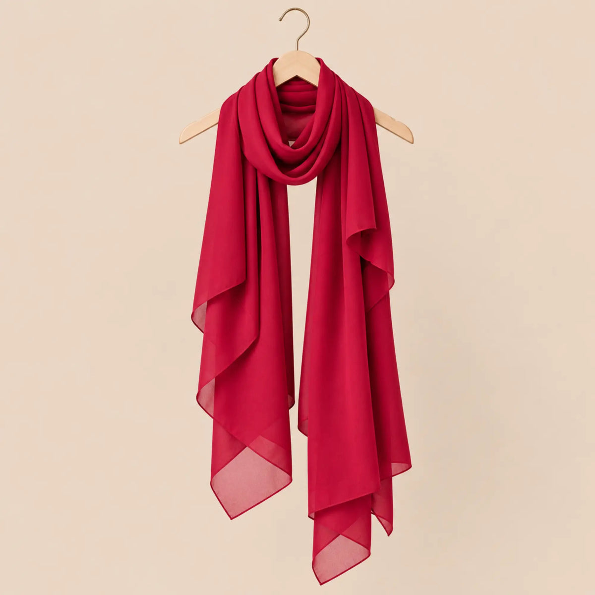 Dark Cherry Premium Chiffon Hijab