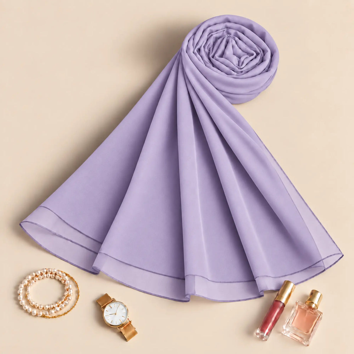 Mystic Lavender Premium Chiffon Hijabs