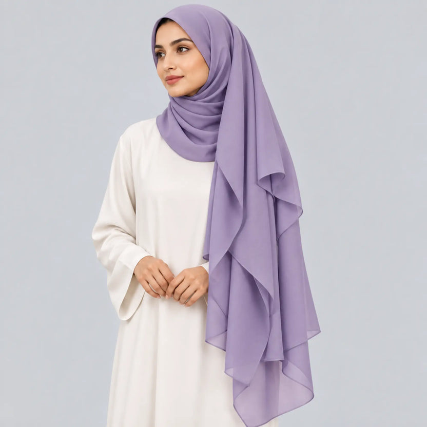 Mystic Lavender Premium Chiffon Hijabs Main image