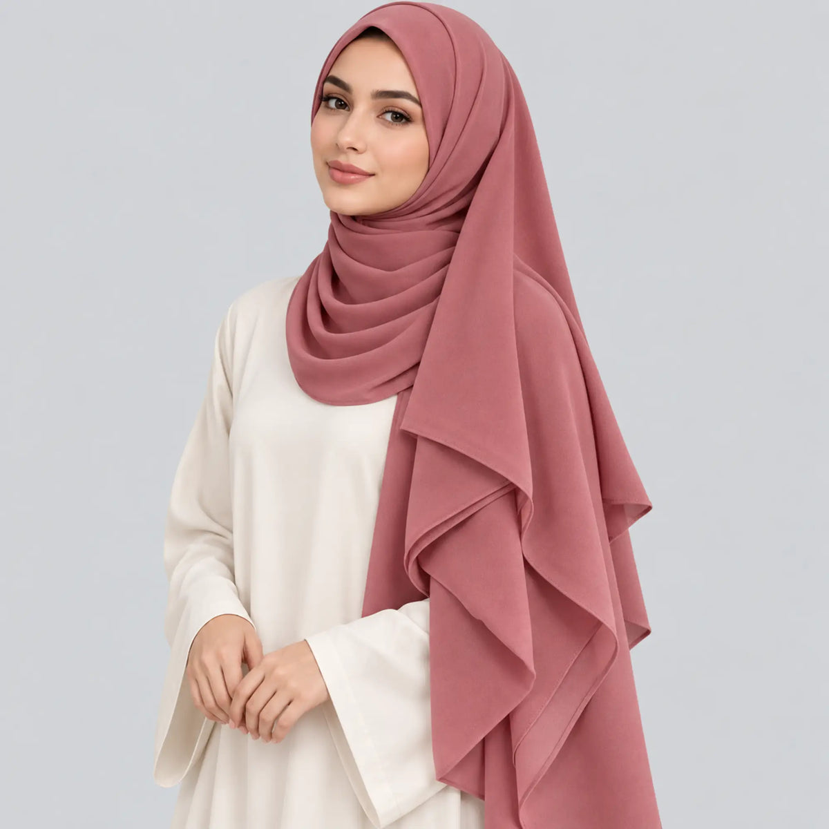 Coral Delight Premium Chiffon Hijab