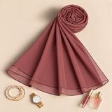 Coral Delight Premium Chiffon Hijab
