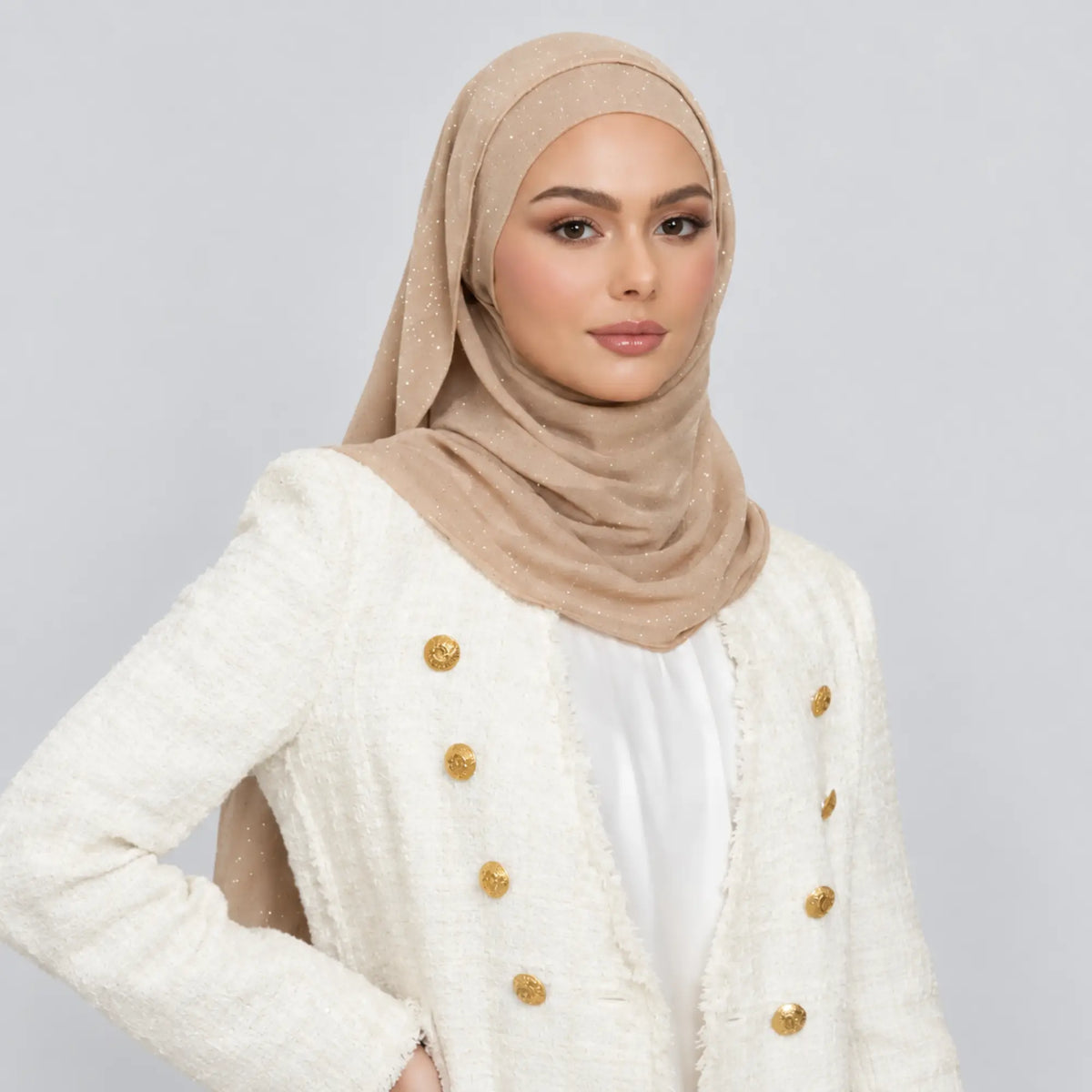 Gold Studded Hijab