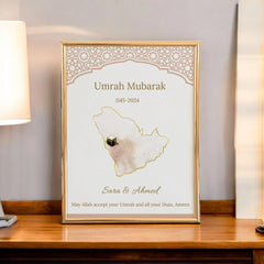 Umrah Mubarak – Personalized Islamic Wall Frame