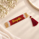 Maroon Personalised Designer Bookmarks