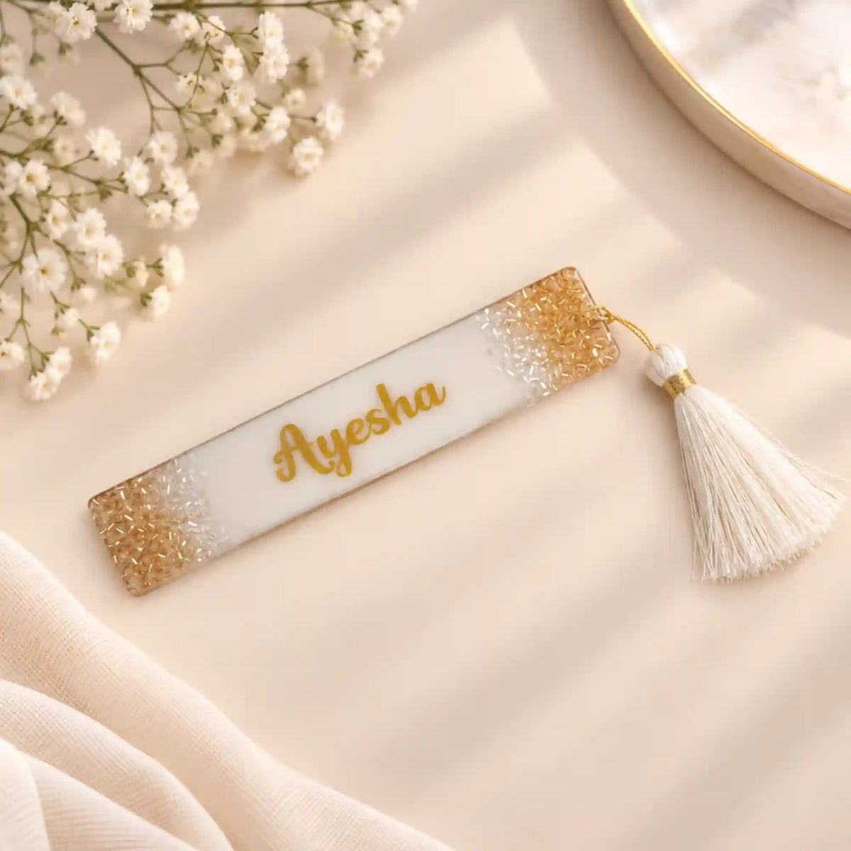 Offwhite Personalised Designer Bookmarks