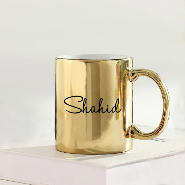 Personalized Best Brother Gold Metallic Mug Secondary image