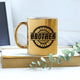 Personalized Brother Mug - Best Brother Mug with gold metallic finish and 'Best Brother Ever' design, ideal gift for brothers on any occasion.