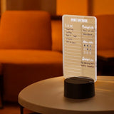 Customizable TaskMate LED Lamp glowing on a desk, perfect for home office lighting and personalized workspace decor.