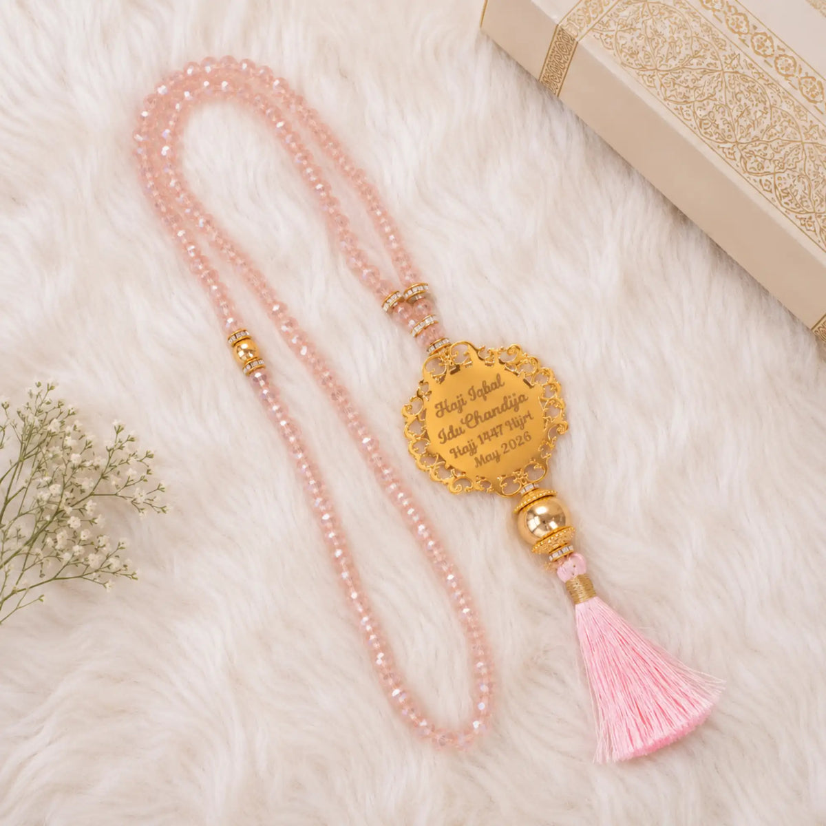 100 Beads Premium Tasbeeh – Customised Hajj Favors