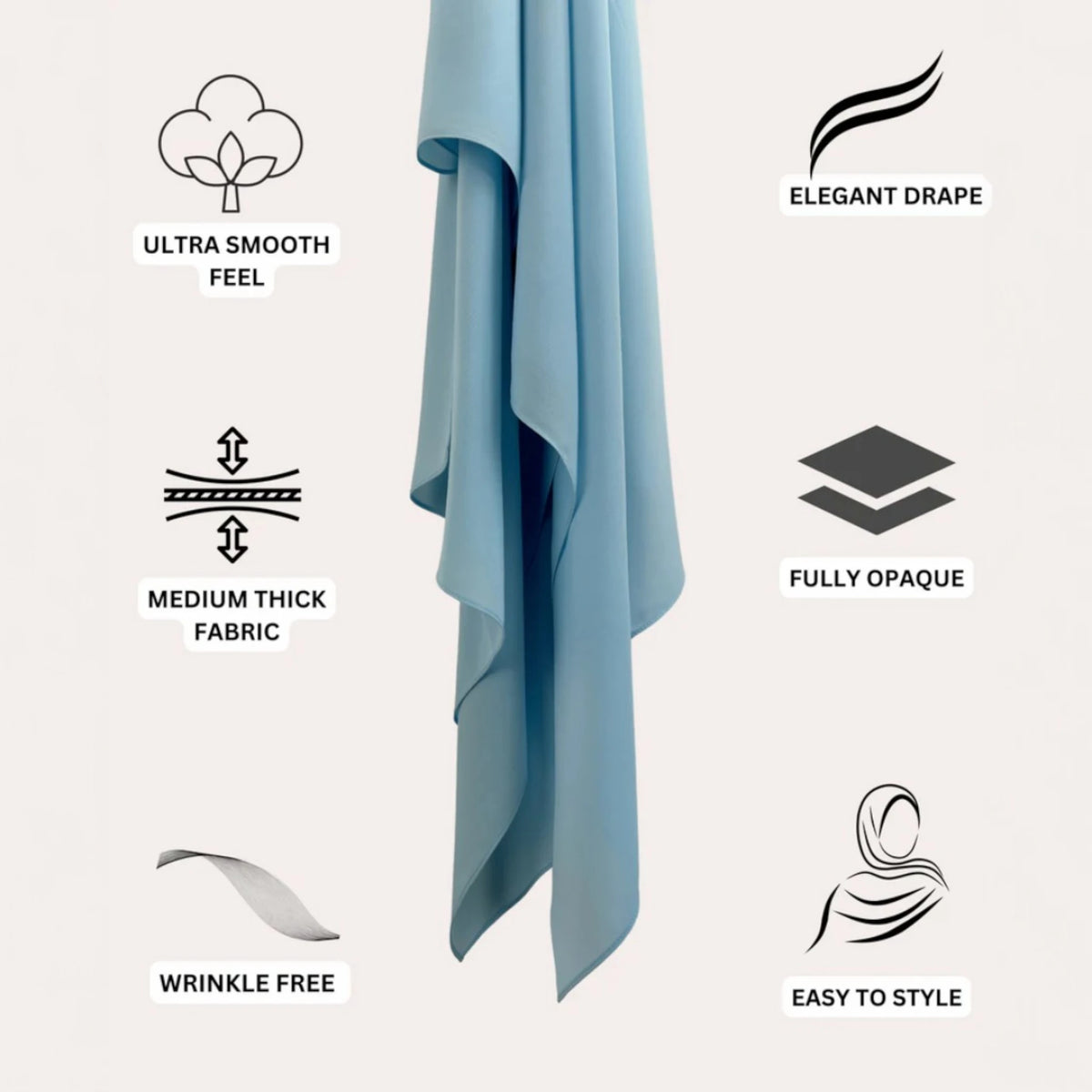 unique color hijab