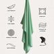 misty green color hijab