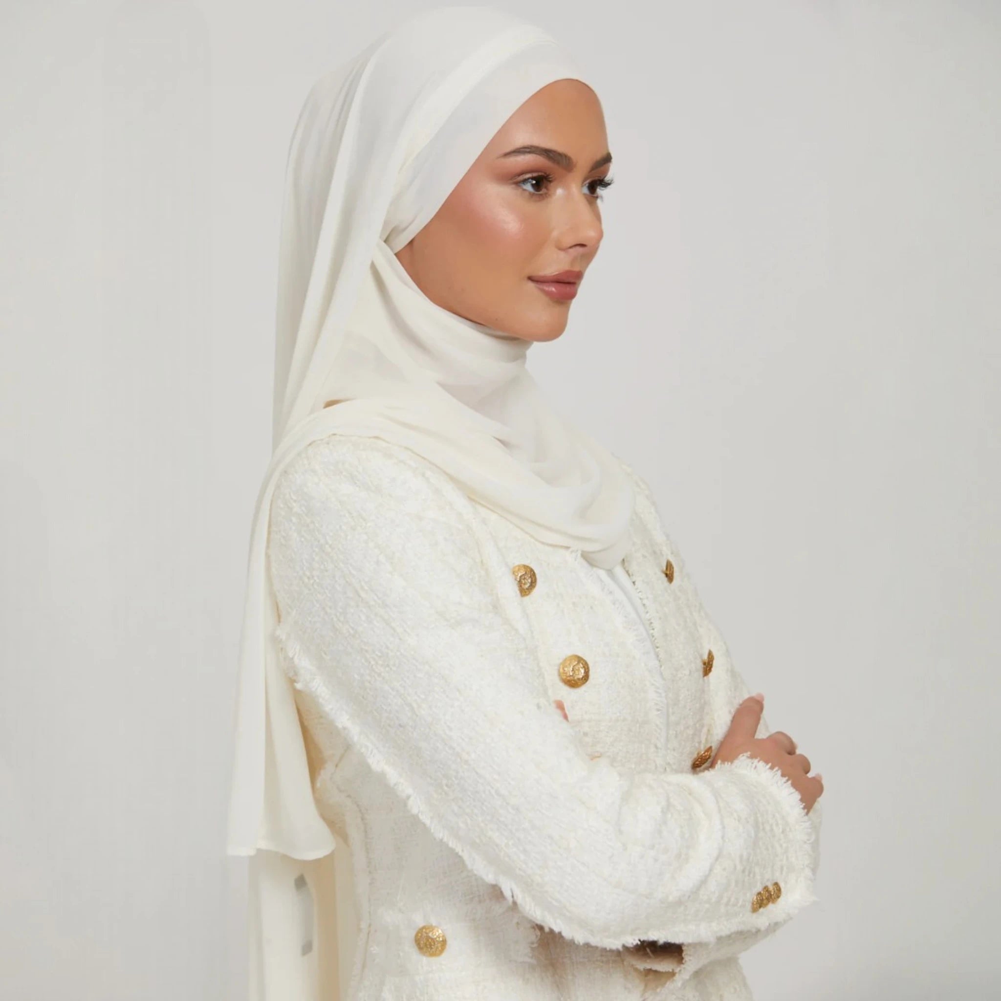 White color hijab