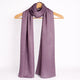 Purple Studded Hijab made from lightweight chiffon displayed on a hanger, showcasing its elegant drape and subtle studded detailing.