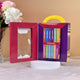 Durable Quran Stories Board Book Set open to reveal 12 vibrant mini books for kids, perfect for early Islamic learning and gifting.