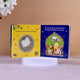 Inside pages of Ramadan Mubarak Board Book showing Quran teachings and family reading, perfect for introducing Islamic values to children.