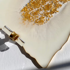 Golden Flakes Elegance Serving Tray