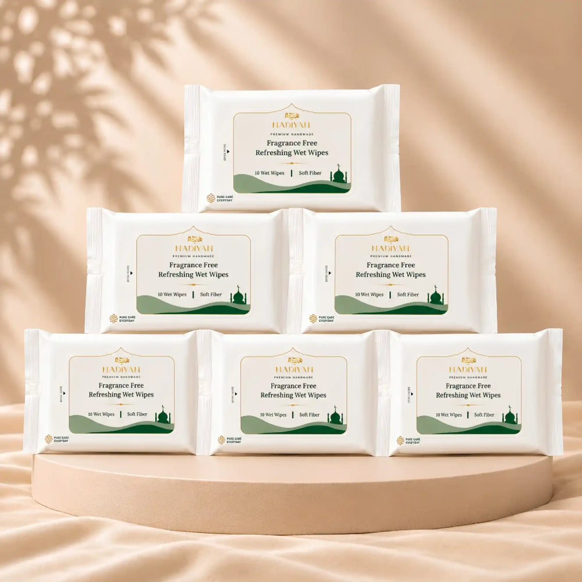 Fragrance-Free Refreshing Wet Wipes – Pack of 6
